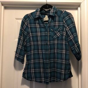 Flannel Button-up Shirt